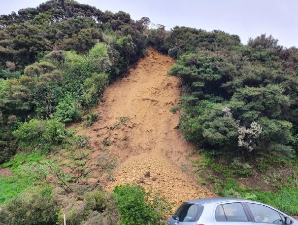 Wainui landslide