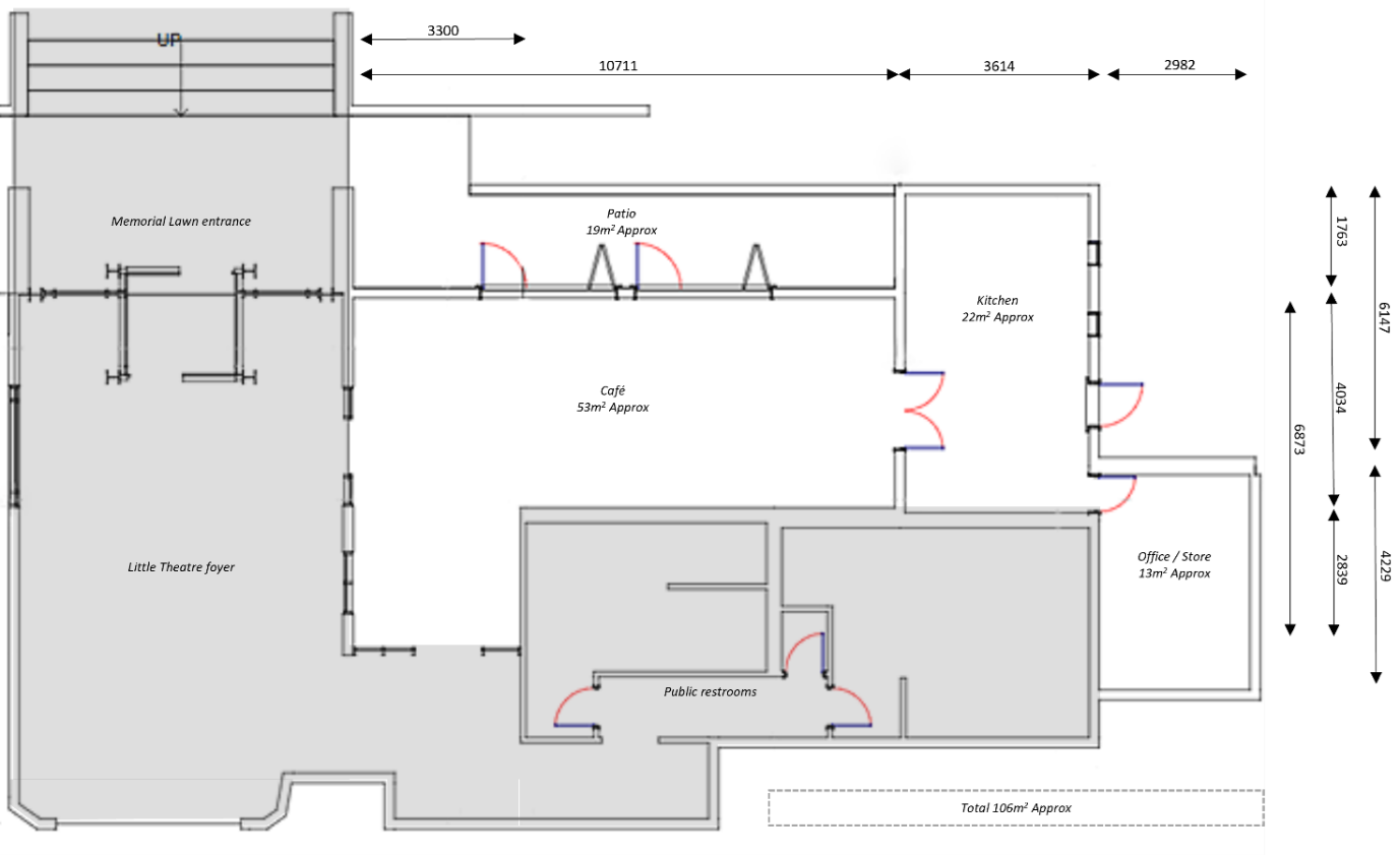 Little Theatre Cafe Floorplan