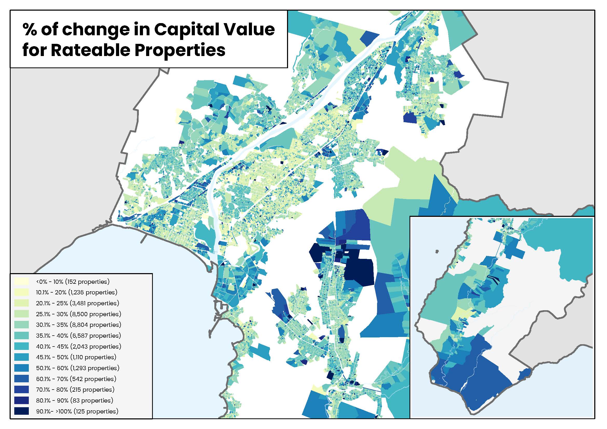 map of changes in capital value